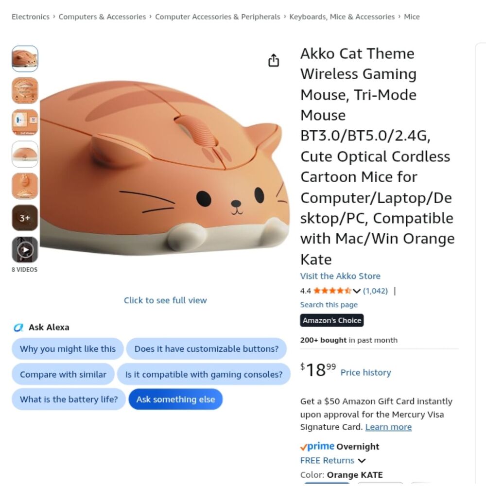 Akko Cat Theme Wireless Gaming Mouse